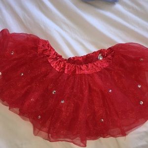 Red bedazzled tutu